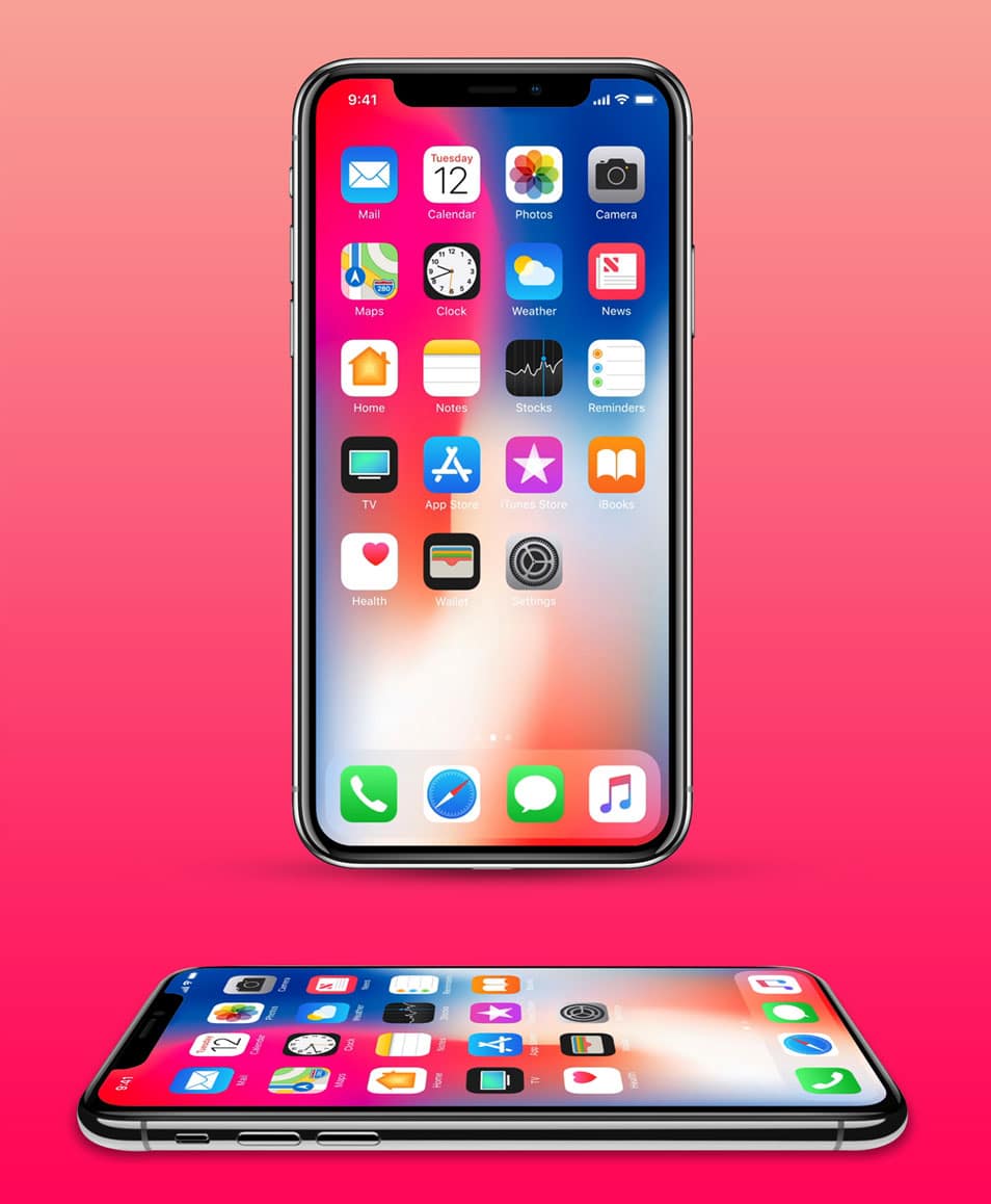Free iPhone X Mockup With 2 Angles