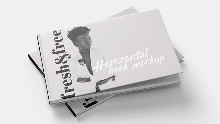 Free Landscape Book Mockup