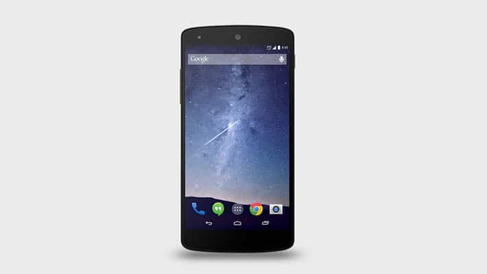 Google Nexus 5 PSD Mock-Up