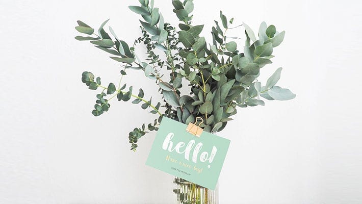 Greeting Card PSD Mockup