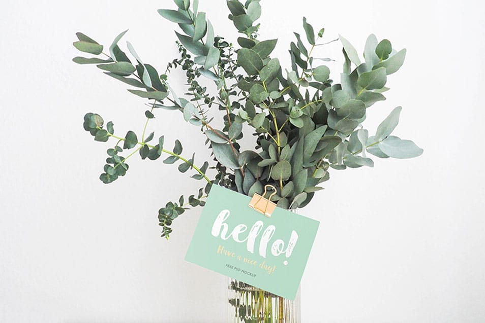 Greeting Card PSD Mockup