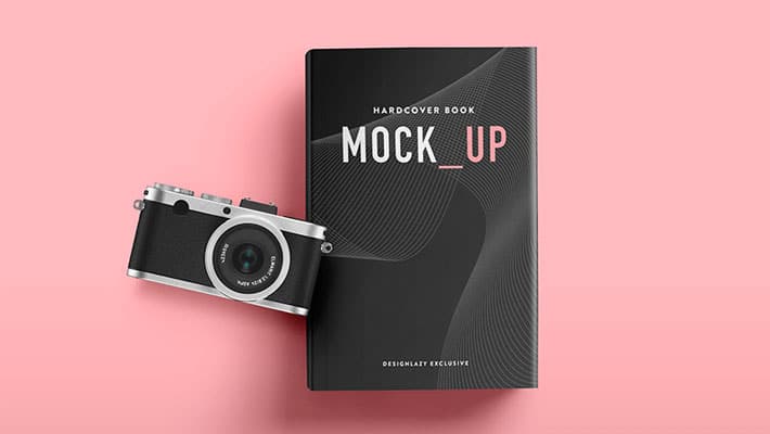 Hardcover Book Mockup PSD