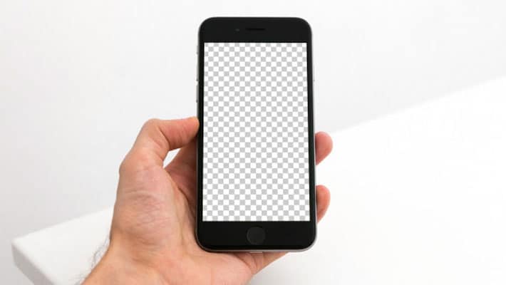 Holding iPhone 6s in Office