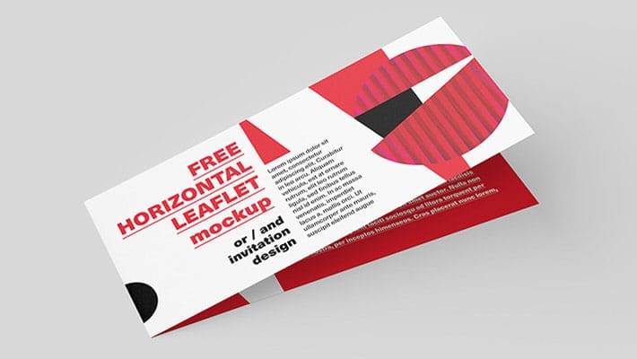Horizontal DL Leaflet Mockup
