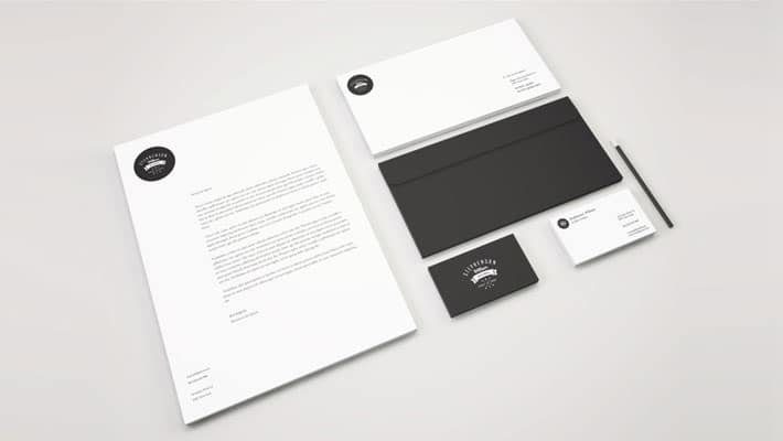 Identity Branding Stationery PSD Mockup