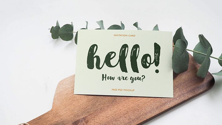 Invitation Card Mockup