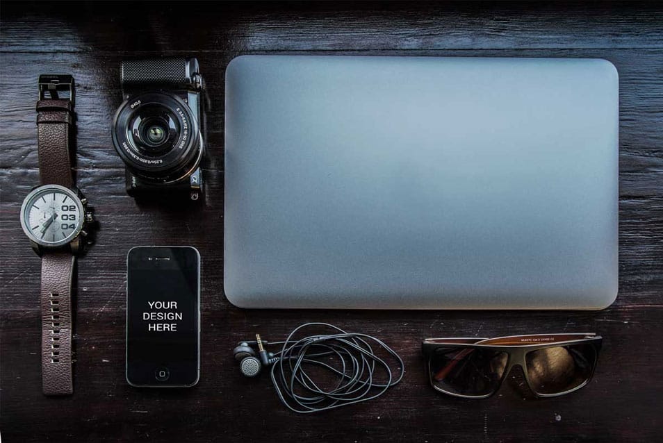 iPhone at a Glance Mockup