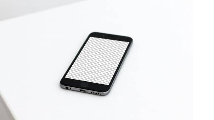 Isolated iPhone 6s Space Gray