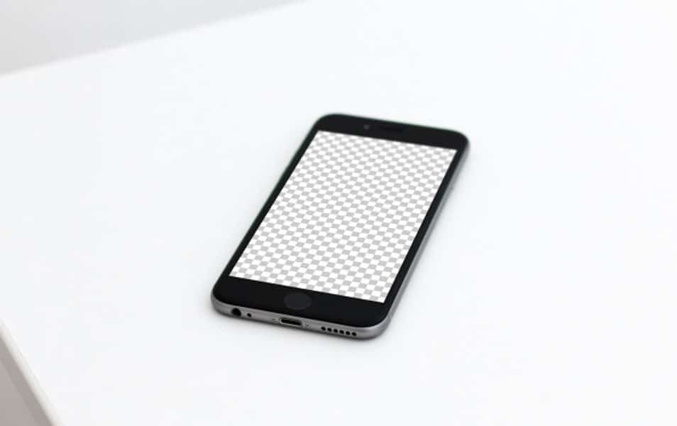 Isolated iPhone 6s Space Gray