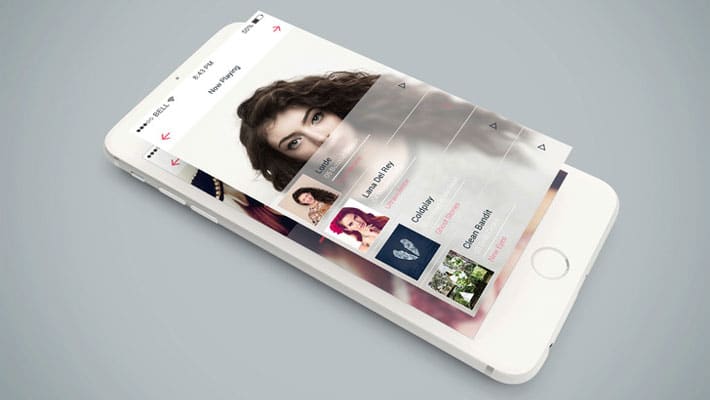 Isometric iPhone 6 PSD Mockup