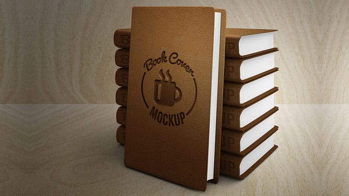 Leather Book Cover Mockup