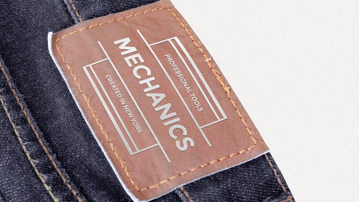 Leather Patch Mockup