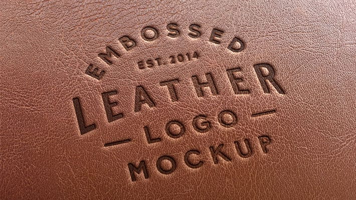 Leather Stamping Logo MockUp