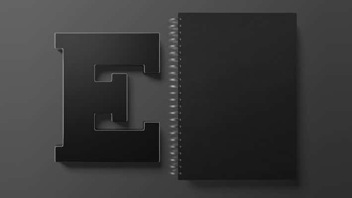 Letter and Notebook Free Mockup PSD