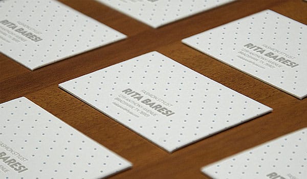 Letterpress Business Card Mockup