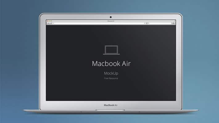 MacBook Air PSD Mockup