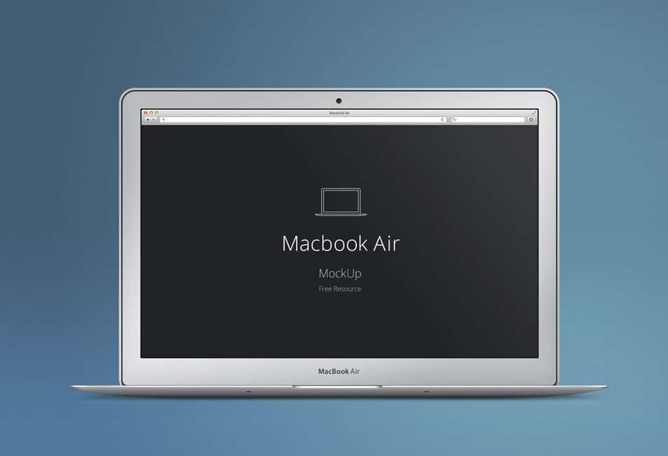 MacBook Air PSD Mockup