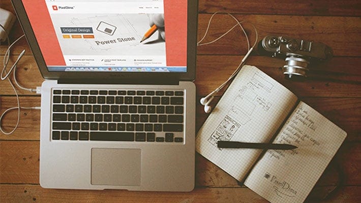 Macbook Air Screen Mock up Free PSD