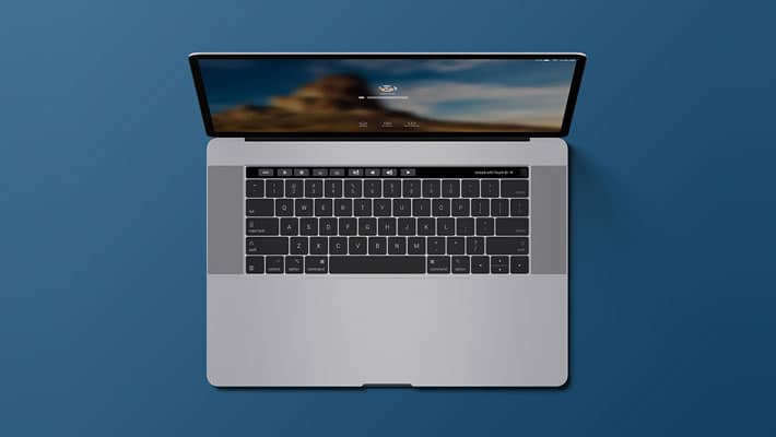Macbook Free PSD Mockup