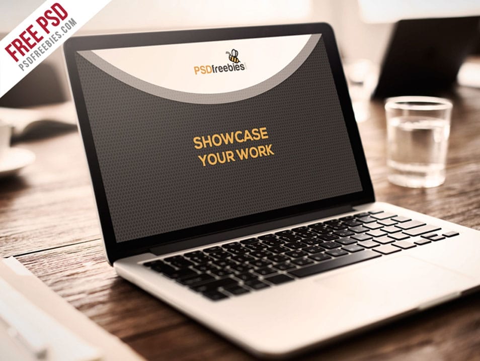 Macbook Pro Display Mockup PSD