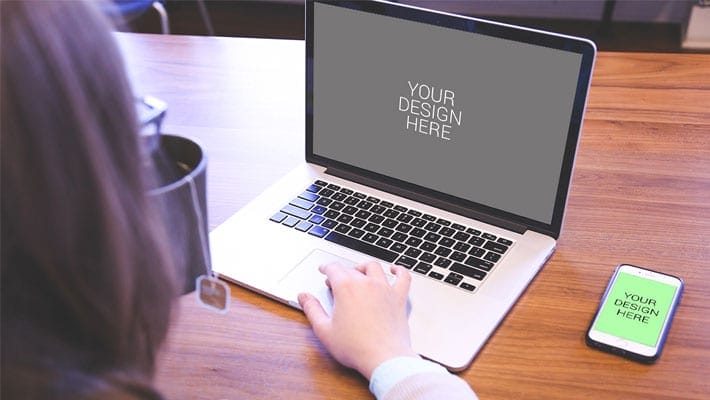 Macbook and iPhone 6s Mockup