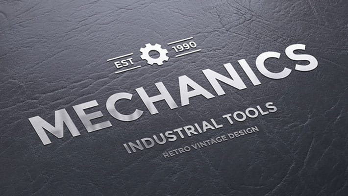 Metallic Logo Mockup