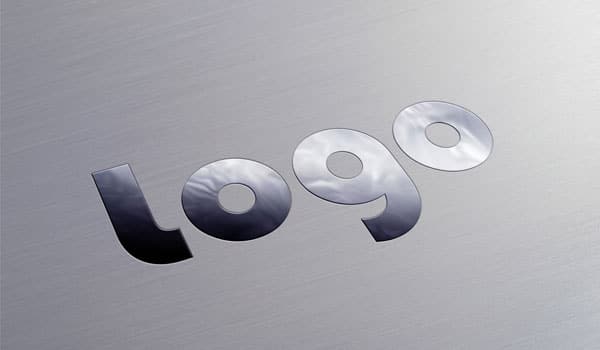 Metallic Logo PSD MockUp