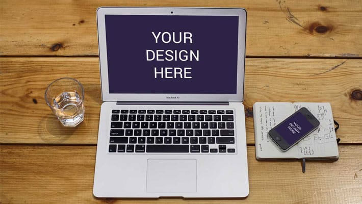 Minimal Apple Devices Mockup