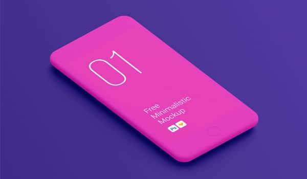 Free Minimalistic Smartphones Mockups