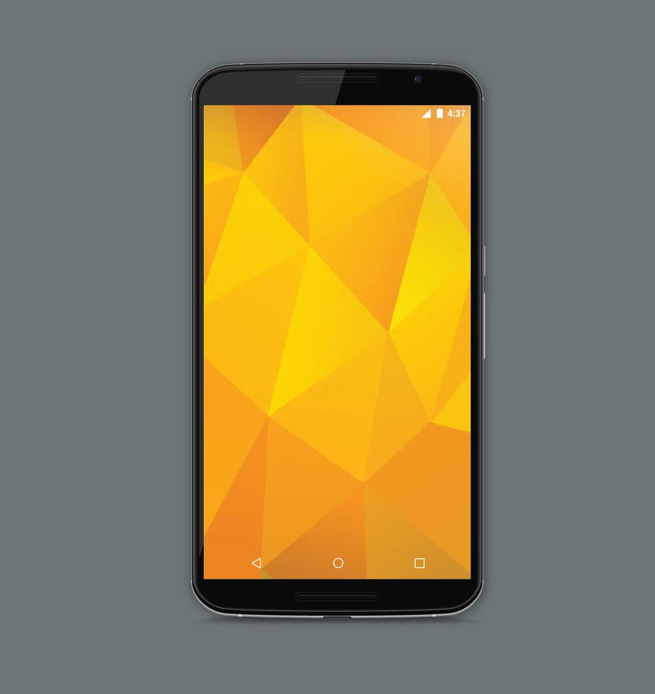 Motorola Nexus 6 Model Vector Mockup