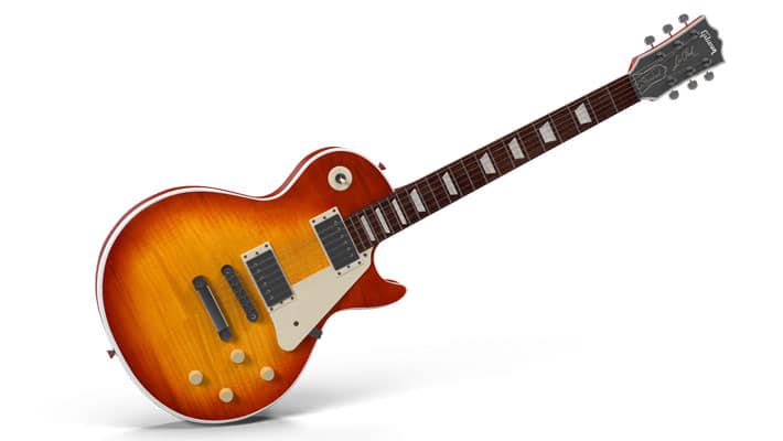 Old-School Beautiful Guitar Mockup