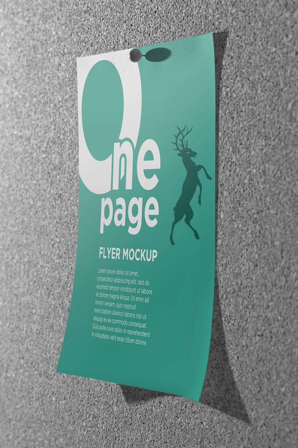 One Page Flyer Mockup