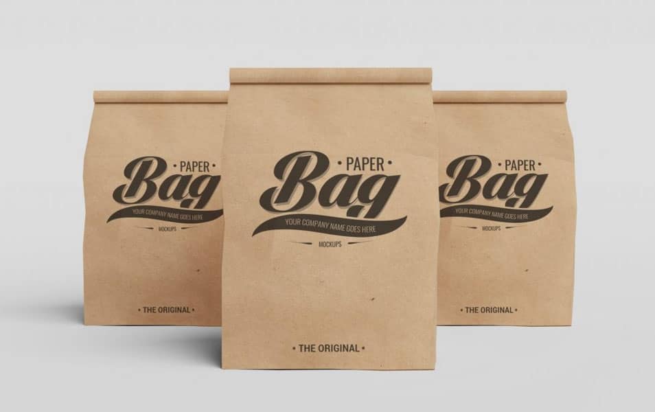 Paper Bag PSD Mockups