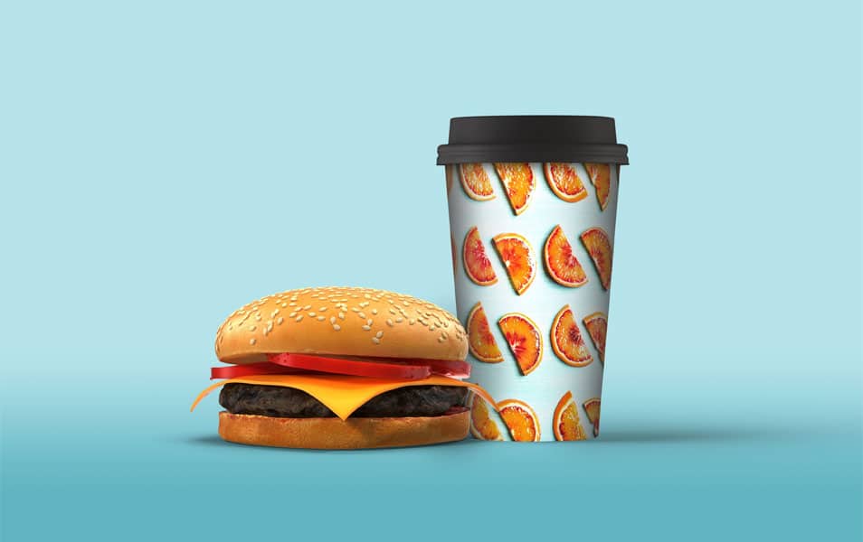 Paper Cold Drink Cup Mockup