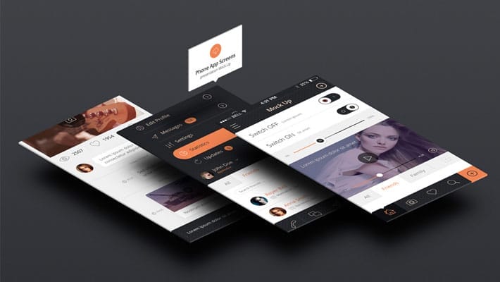 Perspective App Screens Mock-Up