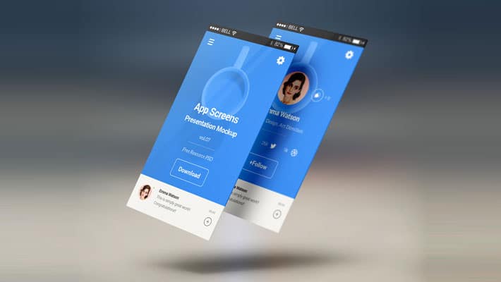 Perspective App Screens Mock-Up