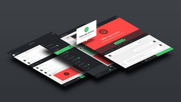 Perspective Tablet Mock-Up