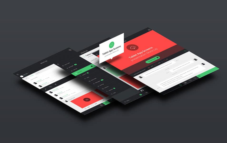 Perspective Tablet Mock-Up