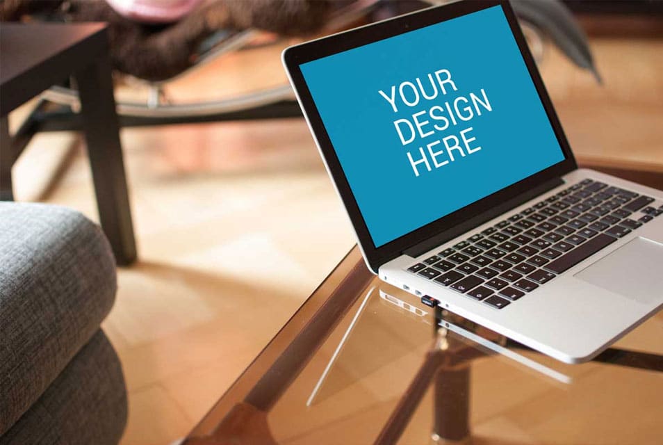 Photorealistic Macbook Pro Mockup