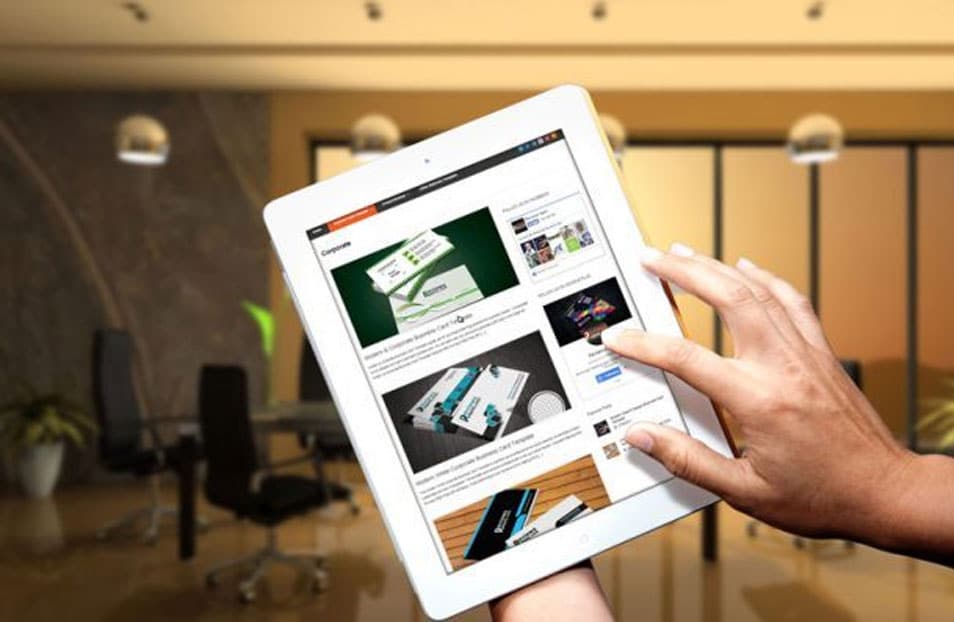 Photorealistic Tablet Mockup Template