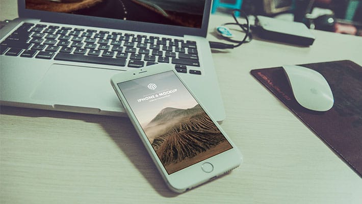 Photorealistic iPhone 6 Plus PSD Mockup Templates