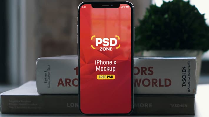 Photorealistic iPhone X Mockup Free PSD