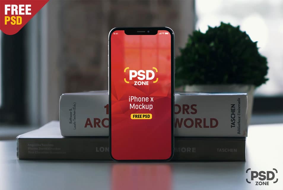Photorealistic iPhone X Mockup Free PSD