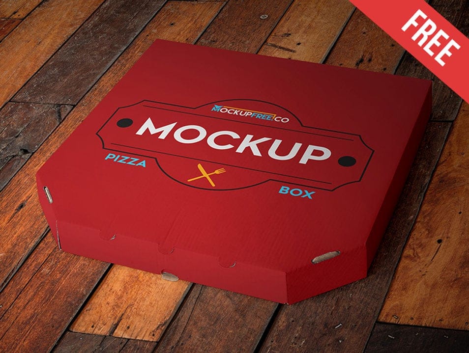 Pizza Box PSD Mockup