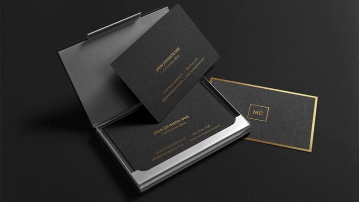 Premium Business Cards Mockup