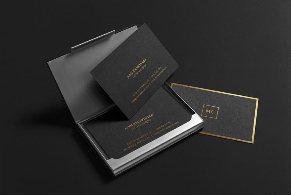 Premium Business Cards Mockup