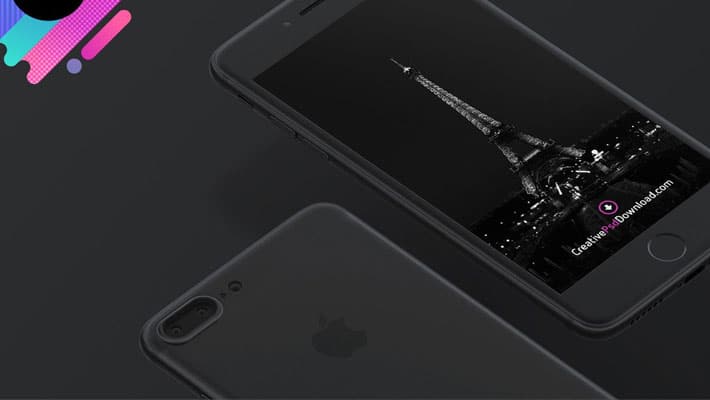 Premium iPhone 7 PSD Mockup