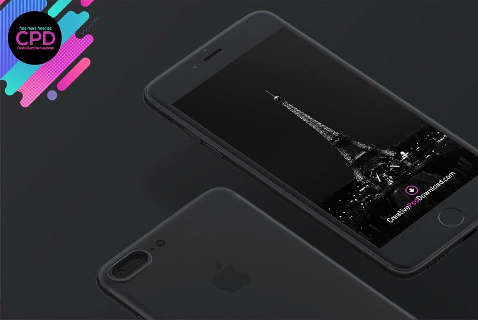 Premium iPhone 7 PSD Mockup
