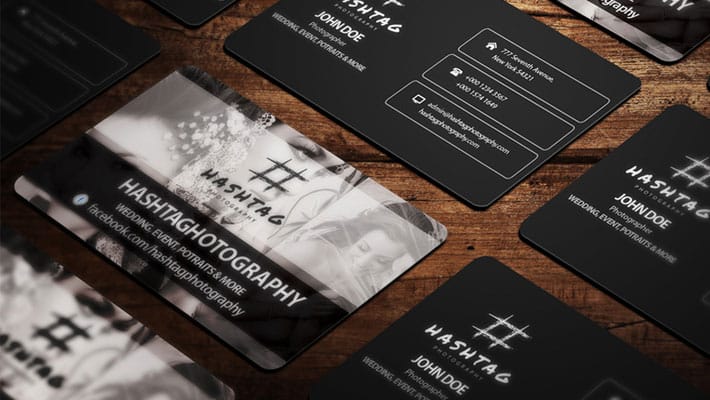 Premium Quality Rounded Corner Business Card Mockup