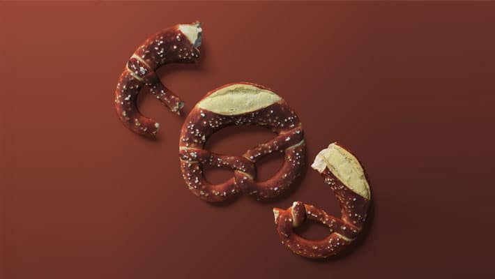 Pretzels Free PSD Mockup